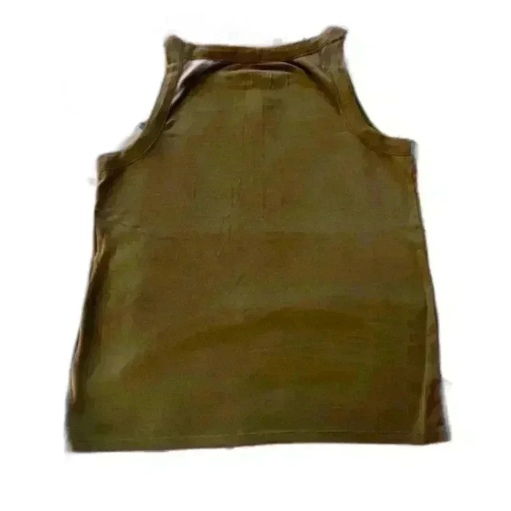 Ann Taylor Loft Sleeveless Tank Top Camo Green Women's Size Medium - Picture 2 of 7
